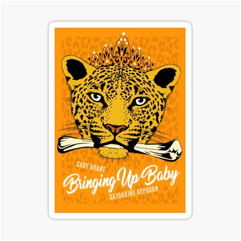 "Bringing Up Baby - Alternative Movie Poster" Sticker for Sale by MoviePosterBoy | Redbubble