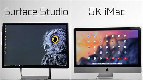 Microsoft Surface Studio vs 5k iMac - YouTube