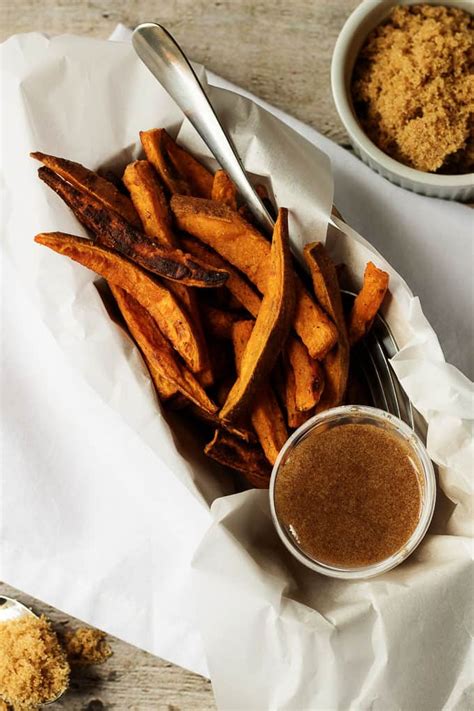 Sweet Potato Fries with Cinnamon Sugar Dipping Sauce {A Tasty Side with a Sweet Kick}