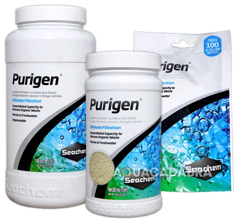 SEACHEM PURIGEN ULTIMATE FILTER MEDIA REMOVES ORGANIC WASTE AQUARIUM FISH TANK | eBay