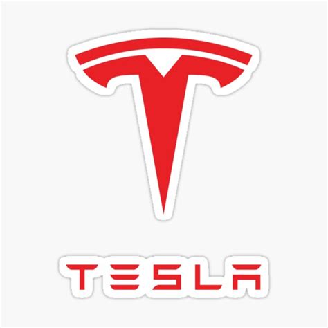 Tesla Logo Stickers | Redbubble