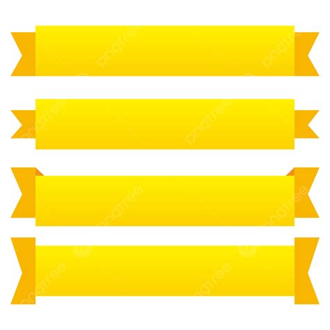 Yellow Simple Ribbon, Ribbon, Yellow Ribbon, Ribbon Vector PNG ...