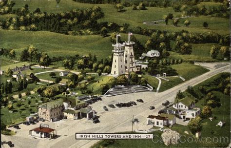 Aerial View of Towers and Inn Irish Hills, MI