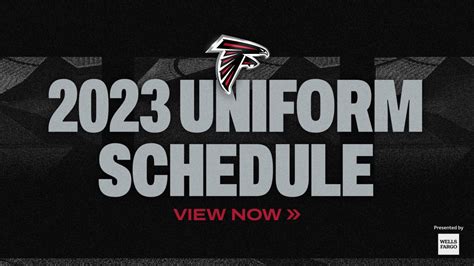 Atlanta Falcons 2023 Uniform Schedule