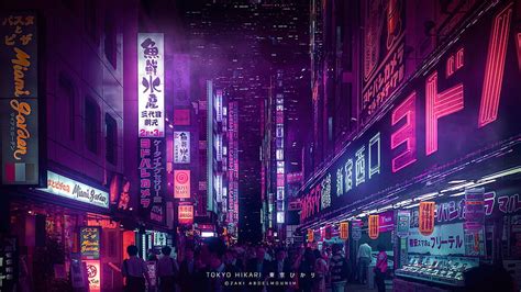 Purple Neon Lights Tokyo HD wallpaper | Pxfuel