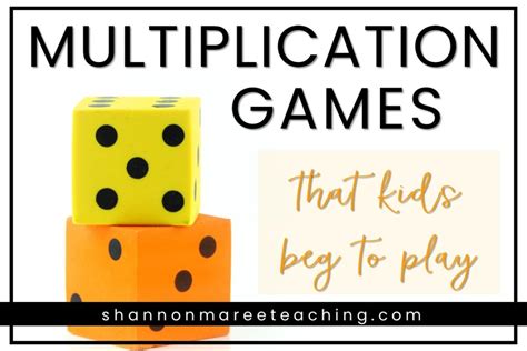 4th Grade Multiplication Games that Kids Beg to Play - Shannon Maree Teaching