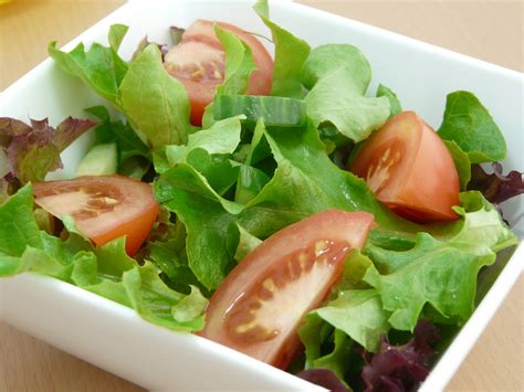 Green Salad And Tomatoes Free Stock Photo - Public Domain Pictures