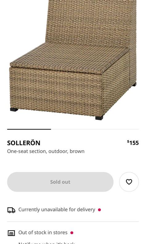 Ikea Solleron outdoor seat + stool, Furniture & Home Living, Outdoor Furniture on Carousell