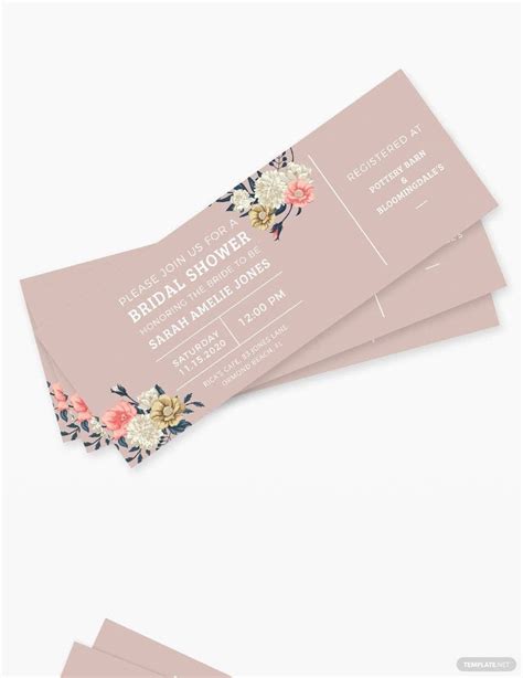 Concert Ticket Invitation Template in Illustrator, PSD, Publisher ...