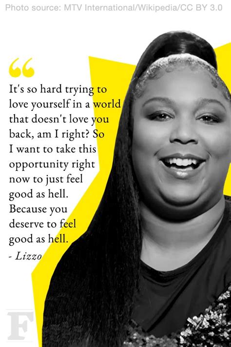 Lizzo on self-love | Body positivity inspiration, Body positive quotes, Lizzo quotes