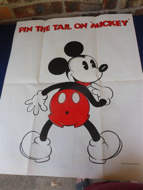 Vintage Pin the Tail on Mickey Mouse Hallmark by PatsPaints, $15.00 ...