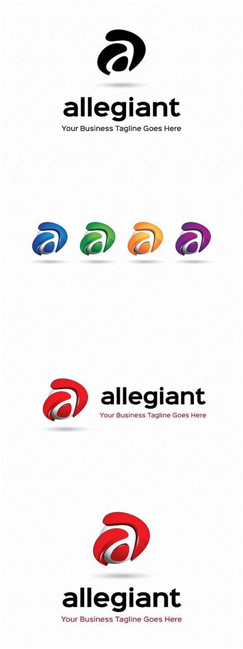 Allegiant Logo Template | Logo templates, ? logo, Corporate logo