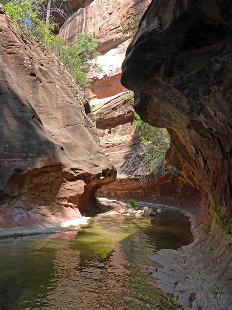 Canyon narrows: the West Fork of Oak Creek, Arizona