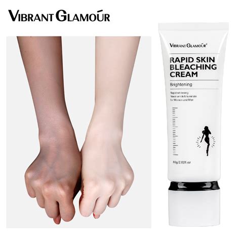 VIBRANT GLAMOUR Whitening Cream Rapid Skin Bleaching Cream Moisturizing 10% Niacinamide ...