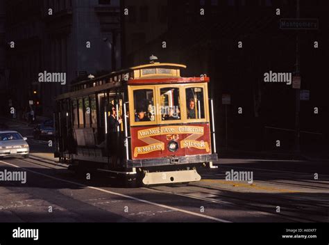 "Cable Car on Nob Hill, San Francisco Stock Photo - Alamy