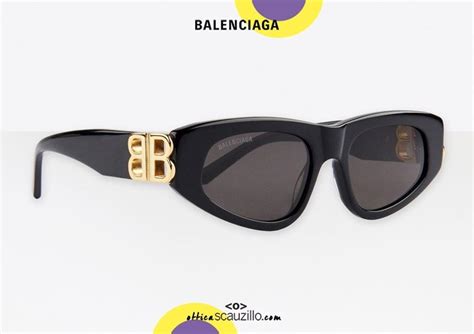 New cat eye sunglasses with BB logo Balenciaga BB0095S Dynasty col. 001 black | Occhiali ...