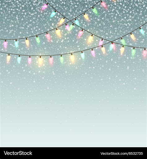 Christmas Background Lights Snow - Otas