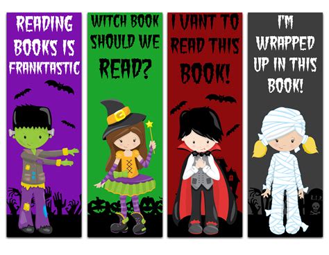 Printable Halloween Bookmarks