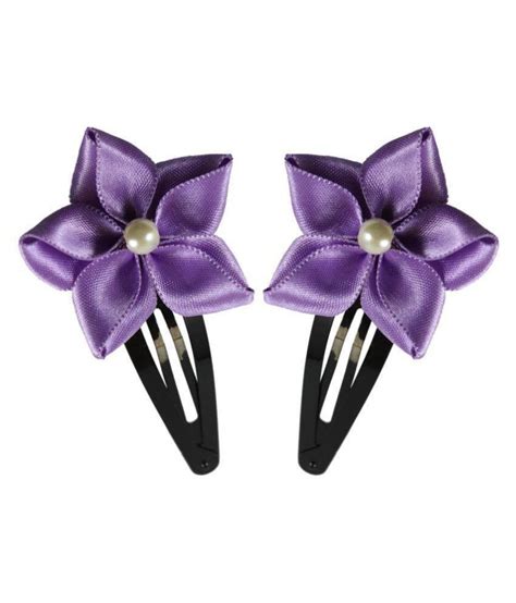 Ribbon Flower Hair Clips: Buy Online at Low Price in India - Snapdeal