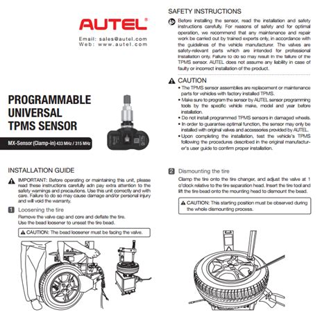 Installation Guide of MX-Sensor TPMS Diagnostic&Service Tool – AutelEShop Official Blog