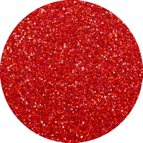 Red Glitter tagged ".015" - ArtGlitter