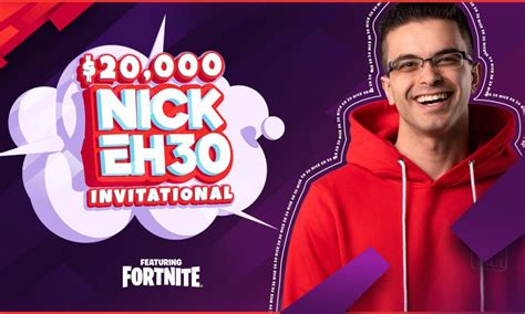 Nick Eh 30 announces $20k Fortnite Zero Build invitational – ITG Esports – eSports News and updates