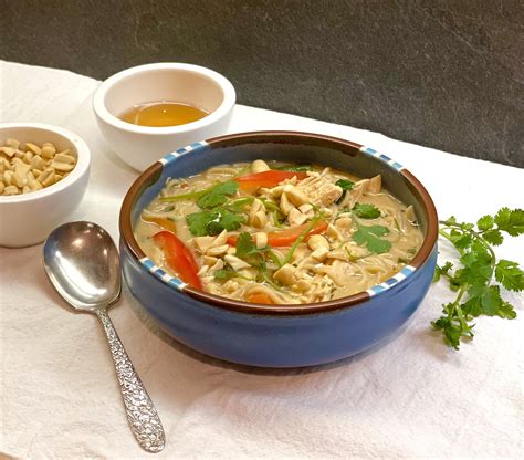 Low FODMAP Thai peanut chicken soup — IBS Game Changer