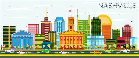 Nashville Skyline Vector Images (over 160)