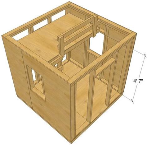 How to Build an Outdoor Loft Playhouse | Free Step-by-step Plan How To Build A Playhouse, Kids ...