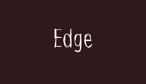 Edge Font font - Edge Font font download