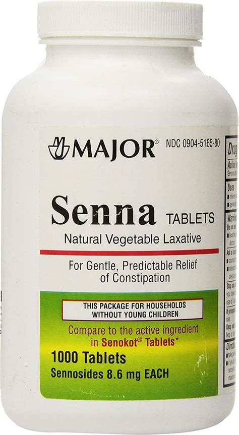 Buy Major ceuticals Senna Natural Vegetable 8.6mg s, 1000 Count Online at desertcartJapan