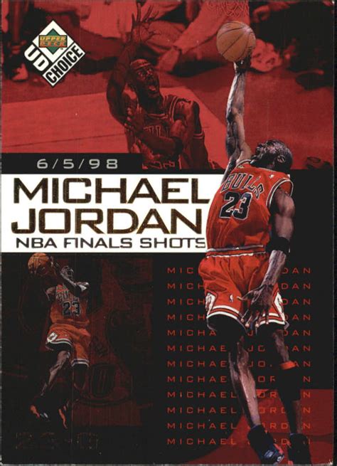 1998-99 UD Choice Preview Michael Jordan NBA Finals Shots #2 Michael ...