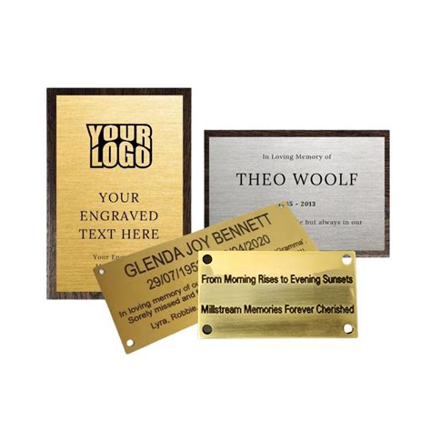 Personalised Engraved Plaques - Woolf's Trophies And Engravers