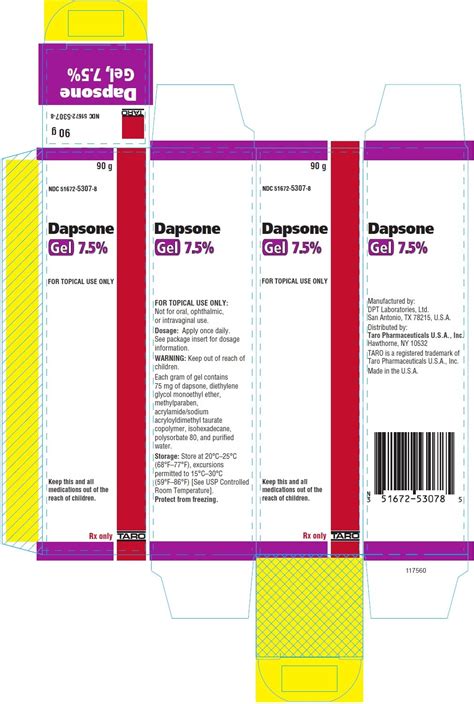 Dapsone Gel - FDA prescribing information, side effects and uses