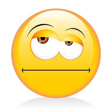 Emoji, Emoticon - Grumpy Face Stock Illustration - Illustration of emoji, tired: 159660010