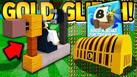 USE this GOLD GLITCH FAST!! | Build a boat for Treasure ROBLOX - YouTube