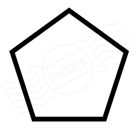 pentagon clipart black and white - Clipground