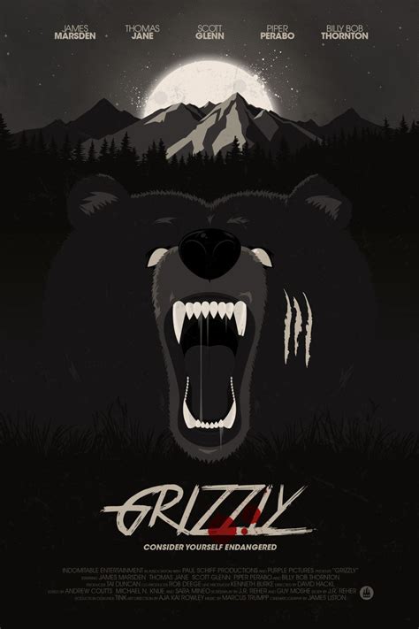 Grizzly Movie Poster | Poster By La Fabrique De Posters