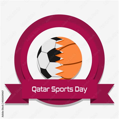 Vector Illustration for National Sports Day Qatar. National Sports Day is a national holiday in ...