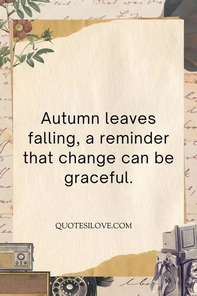 Fall Reminds Us That Change Can Be Beautiful Quotes - Quotes I Love