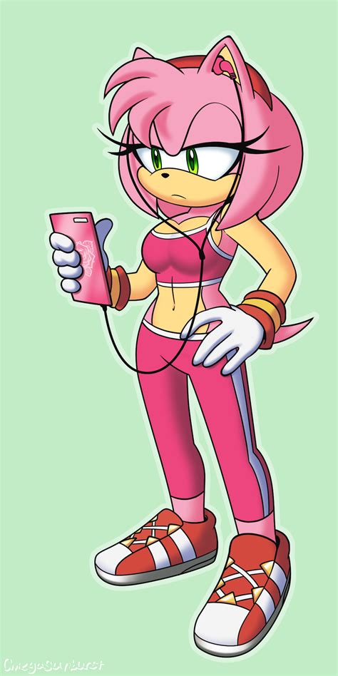 AmyFit by OmegaSunBurst on DeviantArt | Amy rose, Sonic fan art, Amy ...