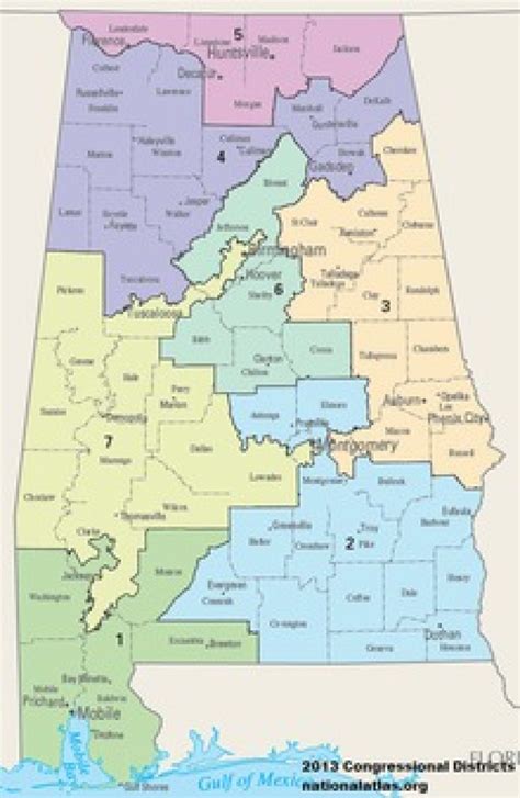 Alabama State Senate District Map - Printable Map