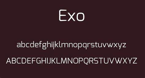 Exo Font Free Download - Font XS