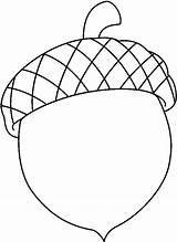 Acorn Coloring Page sketch template