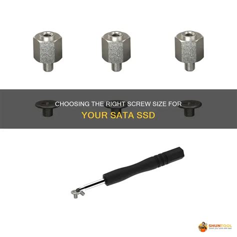 Choosing The Right Screw Size For Your Sata Ssd | ShunTool