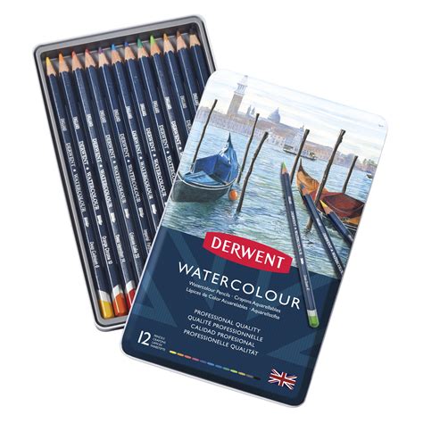 Derwent Watercolor Pencil 12-Color Tin Set - Walmart.com - Walmart.com