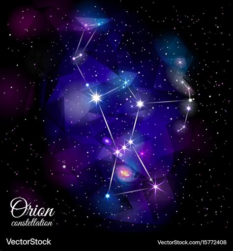 Orion constellation Royalty Free Vector Image - VectorStock