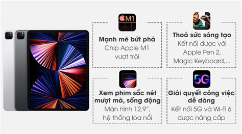 iPad Pro M1 12.9 inch WiFi 4G 1TB - Giảm 5 triệu