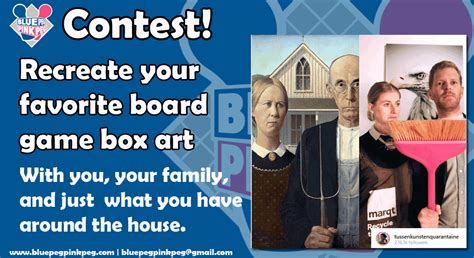 Contest: Board Game Box Art – Blue Peg, Pink Peg Boardgaming Podcast