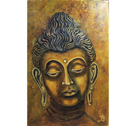 Buddha Painting Meditation Original Art Oil Artwork 11 by 16 inch • prodhud.art